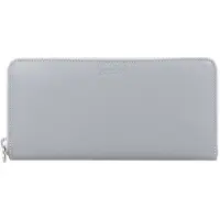 Esquire Leder Geldbörse Viktoria Zip Around Wallet Grey grau