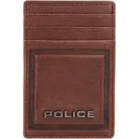Police PT16-08536 Kreditkartenetui Leder 7 cm mit Geldscheinklammer Police Brown