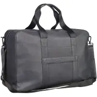 Leonhard heyden Leder Reisetasche Den Haag Travel Bag Grau dunkelgrau