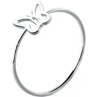Elli Ring 925 Sterling Silber Schmetterling in Silber | Gr.: 58