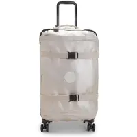 Kipling Spontaneous M 71l Trolley Koffer Auf Rollen Silber Silber One Size