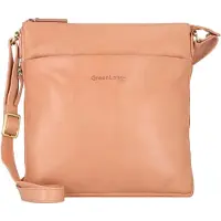 Greenland Nature Leder Umhängetasche Crossbody Bag Flamingo lachsfarben
