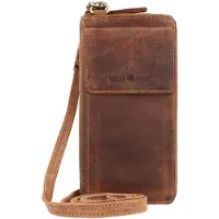 Green Burry Greenburry Handy Umhängetasche Vintage Leder Handy Bag Geldbörse für 8x16cm Smartphones