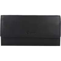 Esquire Leder Geldbörse Peru Ladies Purse Black schwarz