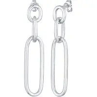 Elli Ohrringe 925 Sterling Silber Oval, Statement in Silber | Gr.: onesize