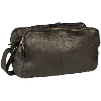 Harold's Leder Umhängetasche Submarine Handbag Triple Black schwarz