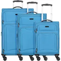 D&N Travel Line 9204 4 Rollen Kofferset 3-teilig mit Dehnfalte