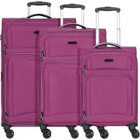D&N Travel Line 9204 4 Rollen Kofferset 3-teilig mit Dehnfalte