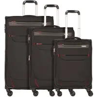 Worldpack Trolley-Set "Denver" 50/60/70 cm *schwarz