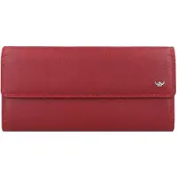 Golden Head Leder Geldbörse Polo RFID Protect Ladies Purse Wallet Red rot
