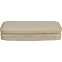 Windrose Charmbox Merino Moda beige Kunstleder mit Reißverschluss