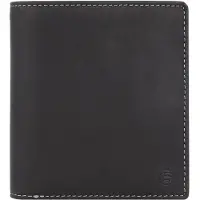 Esquire Leder Geldbörse Dallas Wallet CARDS Black schwarz