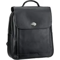 Leonhard heyden Leder Rucksack Nizza City Backpack Black schwarz