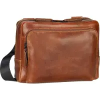 Leonhard heyden Leder Umhängetasche Porto Crossbody Bag Brown braun