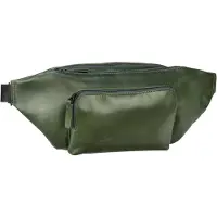 Leonhard heyden Leder Gürteltasche Umhängetasche Porto Crossbag Bottle Green dunkelgrün