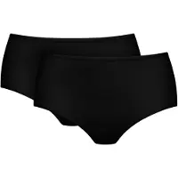 Mey Taillen-Slip | Doppelpack Serie Pure Sense Schwarz | Größe 42/44