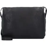 Harold's Leder Umhängetasche Schultertasche Submarine Postbag Black schwarz
