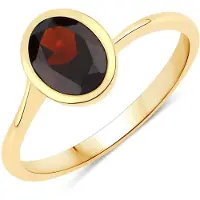 Rafaela Donata Ring Sterling Silber Granat in gelbgold | Gr.: 60