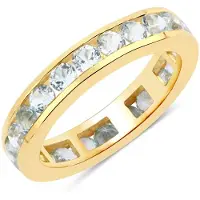 Rafaela Donata Ring Sterling Silber Blautopas in gelbgold | Gr.: 56