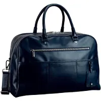Leonhard heyden Leder Reisetasche mit Laptopfach Montreal Business Travel Bag Navy dunkelblau