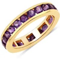 Rafaela Donata Ring Sterling Silber Amethyst in gelbgold | Gr.: 52
