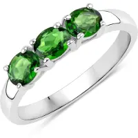 Rafaela Donata Ring Sterling Silber Chromdiopsid in silber | Gr.: 54