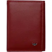 Golden Head Leder Geldbörse Polo RFID Protect Petite Billfold Coin Wallet Red dunkelrot