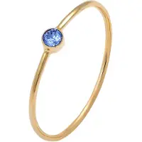 Elli Ring 925 Sterling Silber in Blau | Gr.: 52