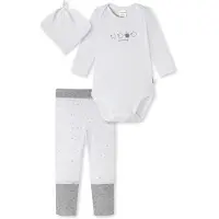 Schiesser 3tlg. Geschenkset in Grau/ Weiß | Gr.: 86