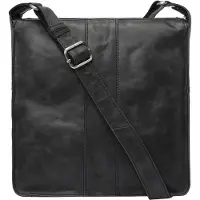 VOi Leder Umhängetasche City Cowboy Insa Crossbody Bag Black schwarz