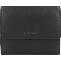 Esquire Leder Geldbörse Viktoria Wallet With Flap Black schwarz
