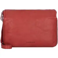 Harold's Leder Umhängetasche Schultertasche Submarine Postbag Red dunkelrot