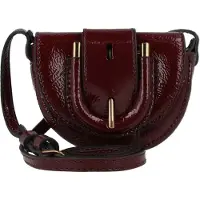 Fossil Umhängetasche Harwell Micro Flap Crossbody Red Mahogany weinrot
