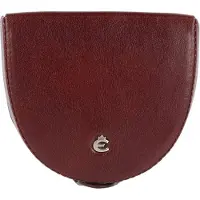 Esquire Schüttelbörse Leder coffee braun Taschenbörse Coin Box Münzbörse kleines Portemonnaie 0013-48-08