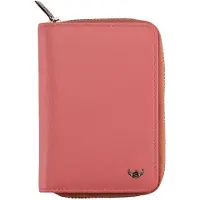 Golden Head Leder Geldbörse Madrid RFID Protect Zipped Billfold Coin Wallet Coral koralle