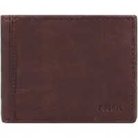 Fossil Leder Kartenetui Ingram Bifold With Flip ID Brown braun