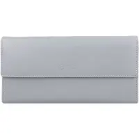 Esquire Leder Geldbörse Viktoria Ladies Long Wallet Grey grau