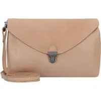 Harold's Leder Umhängetasche Fold Handbag Clutch Camel beige