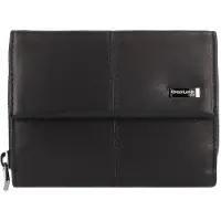 Greenland Nature Nature Black Nappa Geldbörse RFID Schutz Leder 13 cm