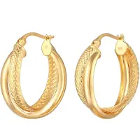 Elli Ohrringe 925 Sterling Silber in Gold | Gr.: onesize