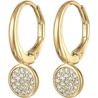Elli Ohrringe Brass Plättchen in Gold | Gr.: onesize