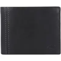 Camel active Scheintasche Geldbörse Herrenbörse querformat, Leder schwarz black bilbao