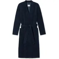 Schiesser Bademantel Feather Terry in Dunkelblau | Gr.: M
