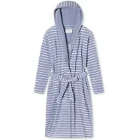Schiesser Bademantel Feather Terry in Grau | Gr.: XL