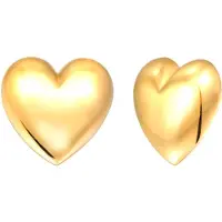 Elli Ohrringe 925 Sterling Silber Herz in Gold | Gr.: onesize