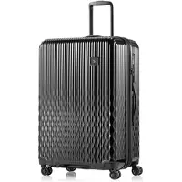 Pack Easy Flow Trolley L, Karre, Harte Schale, Schwarz, Groß, 4 Rad/Räder, TSA-Kombinationsschloss
