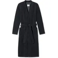 Schiesser Bademantel Feather Terry in Anthrazit | Gr.: M