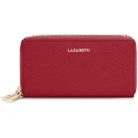 Lazarotti Geldbörse Bologna Leather Double Zip Around Wallet Red rot