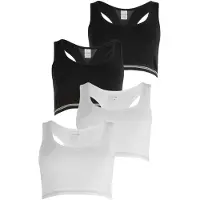 Schiesser Bustier Long Life Rib in schwarz-weiss | Gr.: 152
