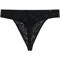 Hom Männer String Free Cut Lace | Grösse: XL | Farbe: Schwarz
